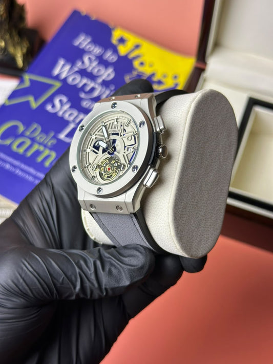 Denvour Apex Skeleton Automatic Watch – Silver