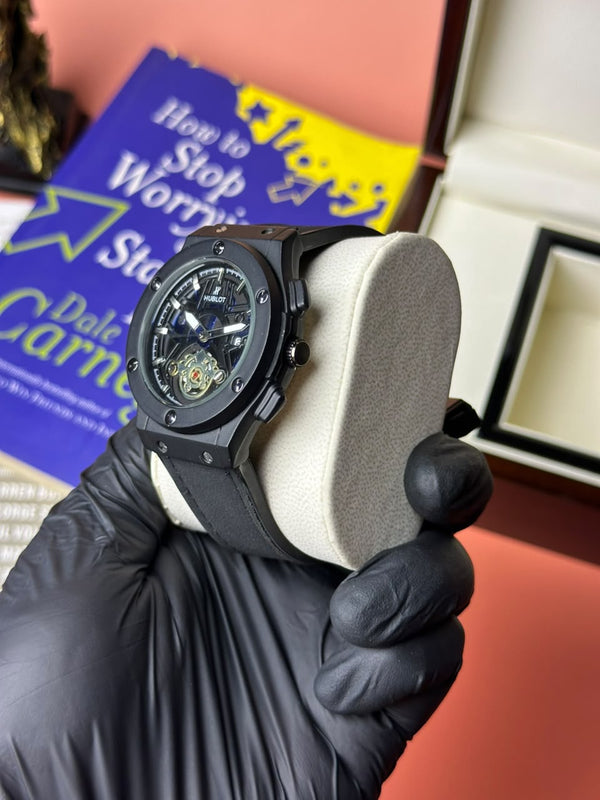 Denvour Apex Skeleton Automatic Watch – Black