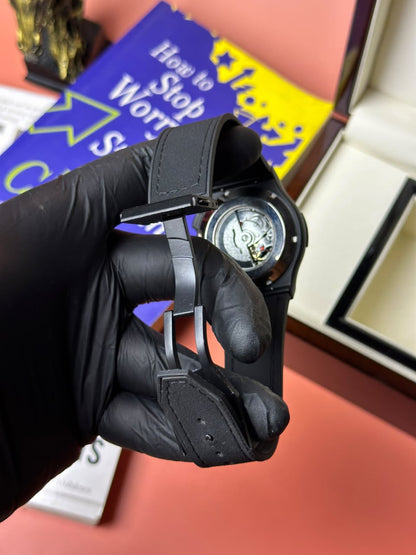 Denvour Apex Skeleton Automatic Watch – Black