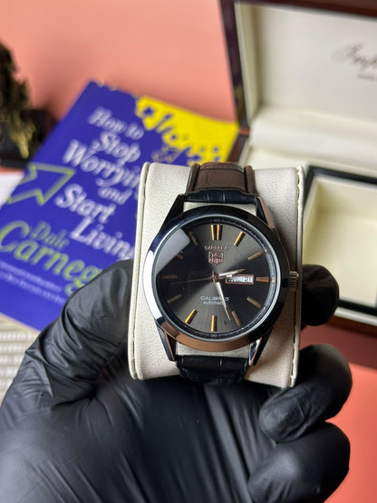 Denvour Classic Automatic Watch – Silver & Black