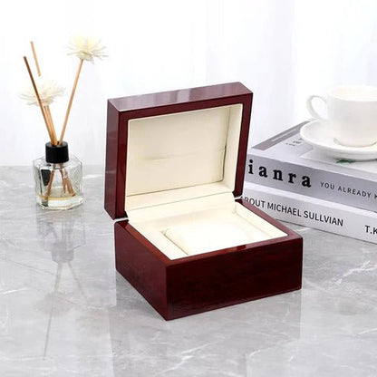 Luxury Wooden Single Watch Storage Box – Glossy Finish