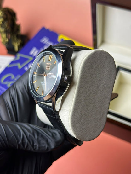 Denvour Classic Automatic Watch – Silver & Black