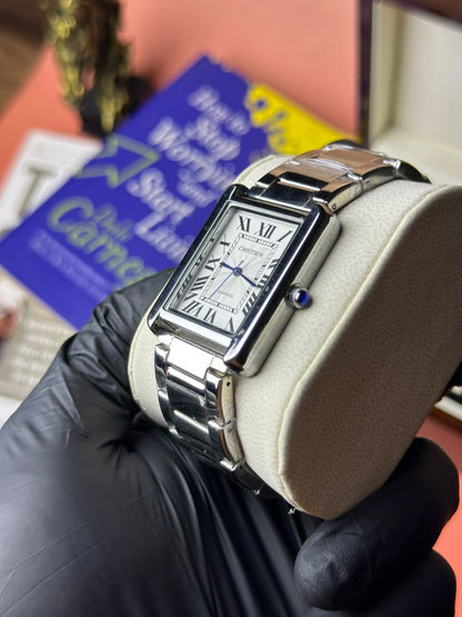 Denvour Old Money Tank Steel Watch